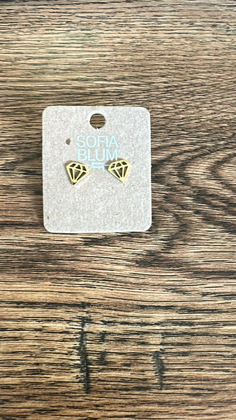 Aretes acero inoxidable-3045ah-$40