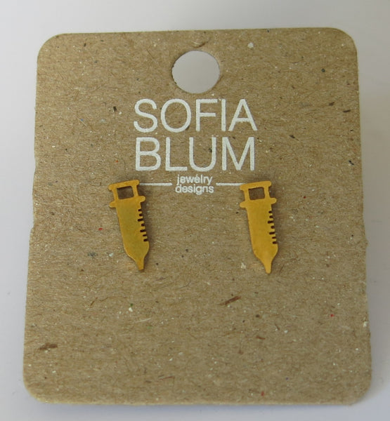 Aretes acero inoxidable-3045h-$40