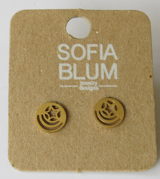 Aretes acero inoxidable-3045i1-$28