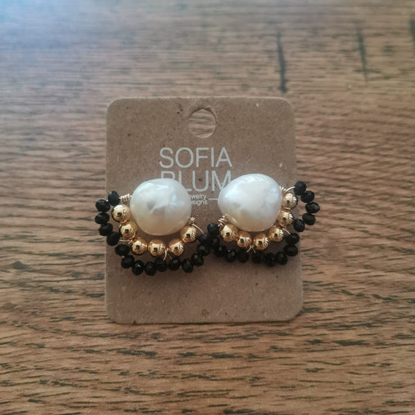 Aretes chapa de oro-7495b-$416