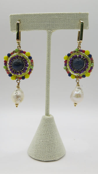 Aretes chapa de oro-7498-$436