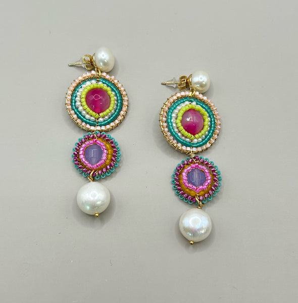 Aretes chapa de oro-7500-$476
