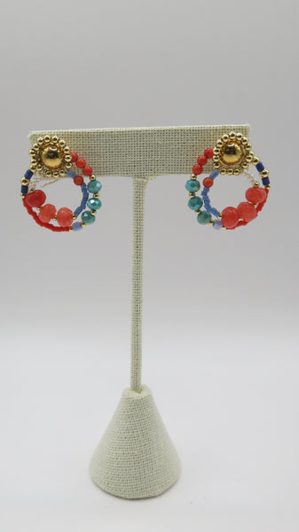 Aretes chapa de oro-7703-$436
