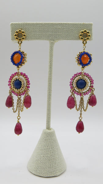 Aretes chapa de oro-7727-$396