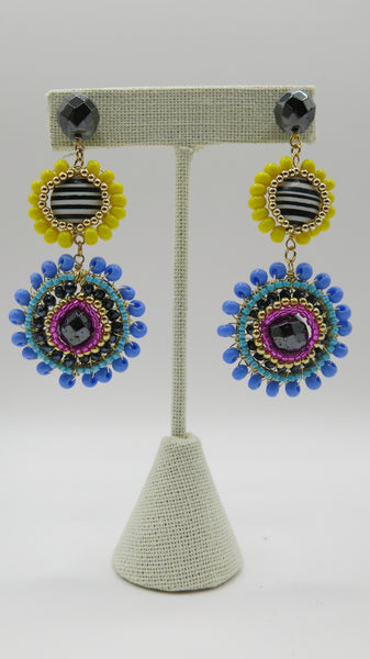 Aretes chapa de oro-7807-$496