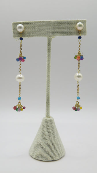 Aretes chapa de oro-7832-$436
