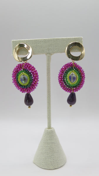 Aretes chapa de oro-7961-$436