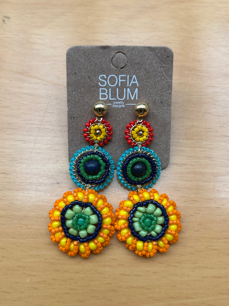 Aretes chapa de oro-8118-$396