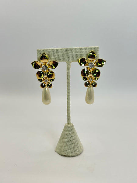 Aretes chapa de oro-8269-$516
