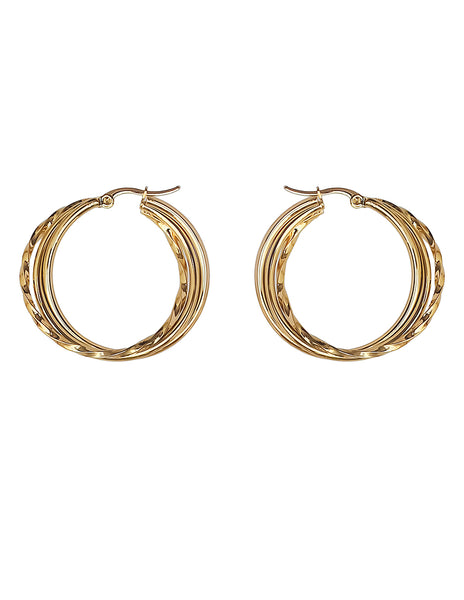 Arracadas acero inoxidable-7030e-$86