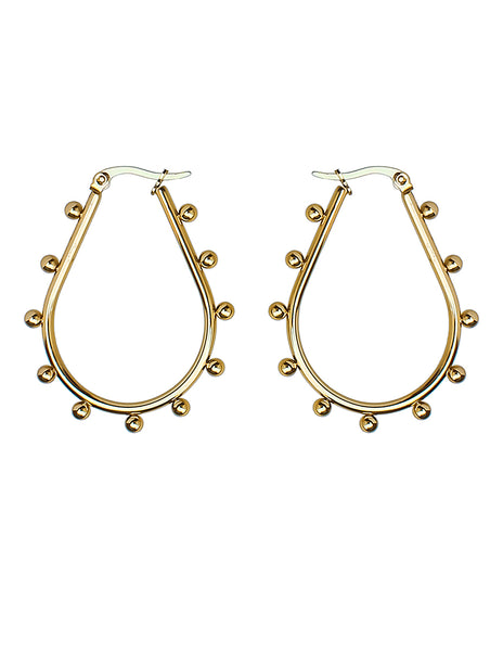 Arracadas acero inoxidable- 7033e-$56