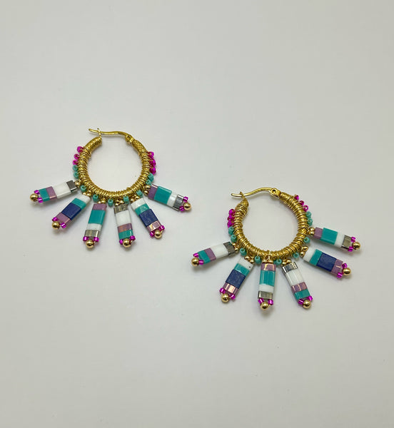 Arracada chapa de oro-7671a-$456