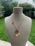 Collar chapa de oro-6316-$436