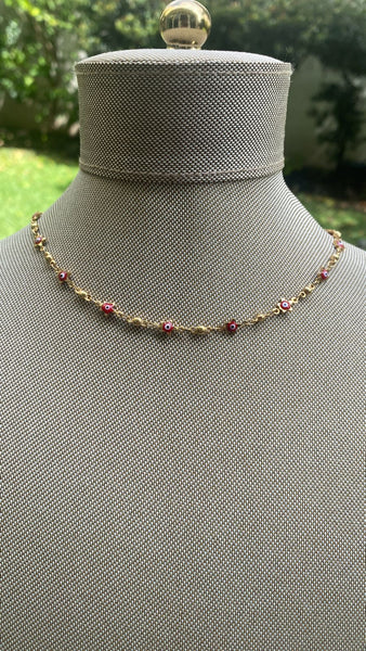 Collar chapa de oro-6367-$296