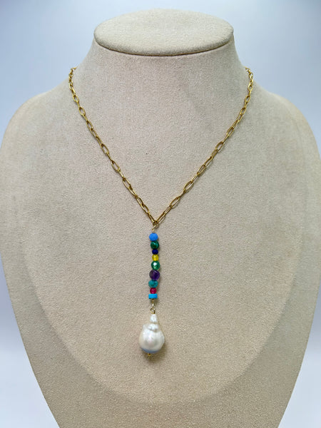 Collar chapa de oro-6768-$356