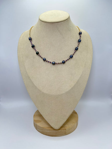 Collar chapa de oro-7506a-$456