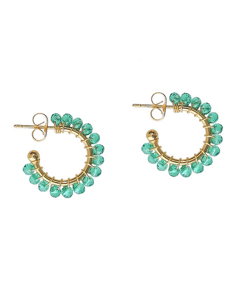 Media arracada chapa de oro-6771-$296