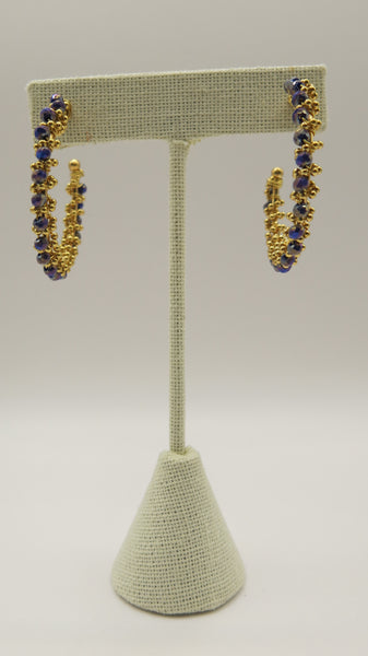 Media arracada chapa de oro-7052-$256