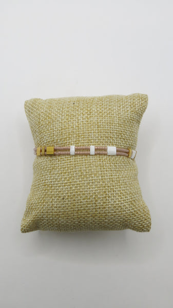 Pulsera chapa oro-6689G-$226