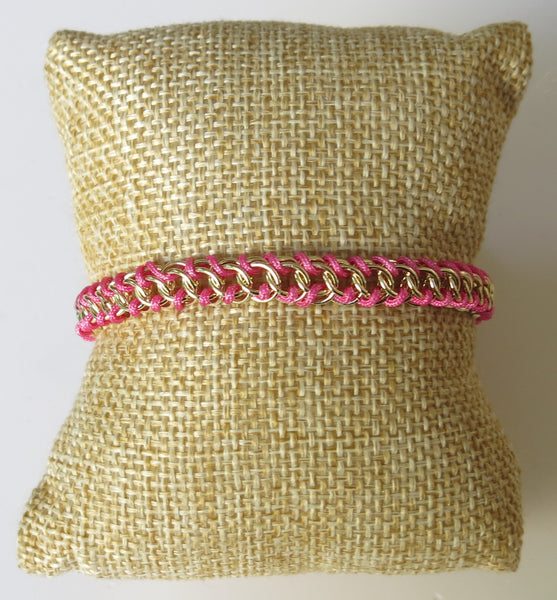 Pulsera chapa de oro-7150a-$236
